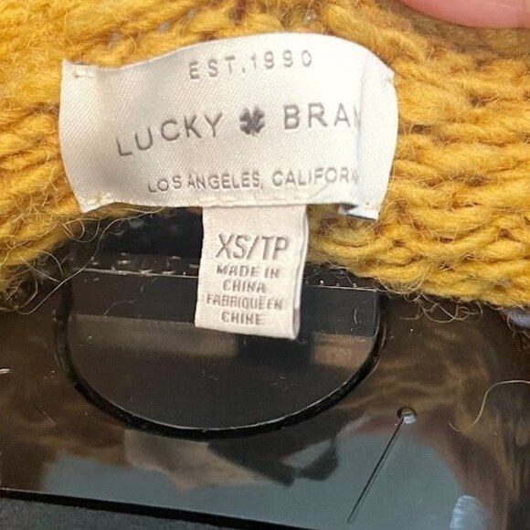 Lucky Brand Fair Isle Nordic Wool Crew Neck Pullover Knit Winter Sweater - Picture 8 of 9